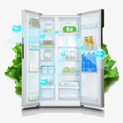 大容量冰箱大容量双开门冰箱高清图片