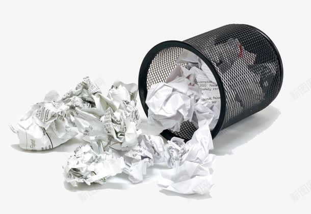 纸篓和废纸png免抠素材_88icon https://88icon.com 倒下的垃圾桶 办公室 垃圾桶 废纸 纸张 纸篓