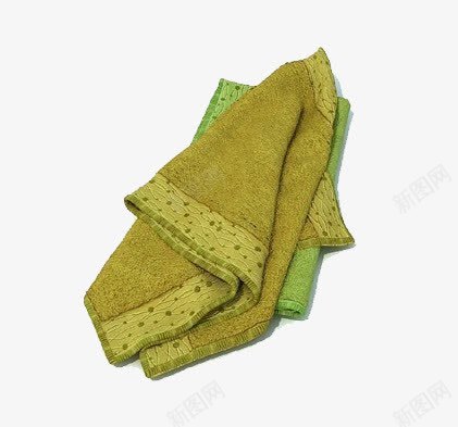 绿色毛巾png免抠素材_88icon https://88icon.com 家居用品 毛巾模型 纯色毛巾 脸巾