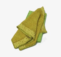 绿色毛巾素材