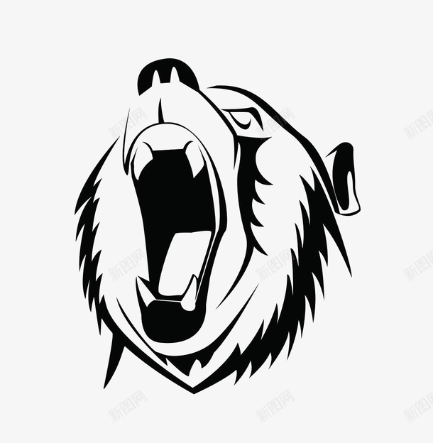 张大嘴霸气逼人熊剪影png免抠素材_88icon https://88icon.com 凶猛 动物 张大嘴 形象 熊剪影 特色 猛兽 霸气 霸气逼人