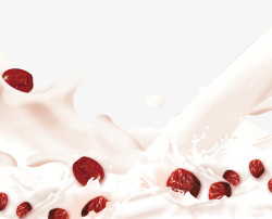 大红枣牛奶素材红枣牛奶元素高清图片