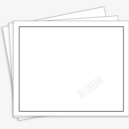 白色方框纸LonghornVista风格电脑图标透明图标