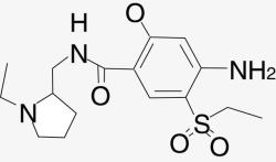 阿米阿米舒必利分子结构矢量图高清图片