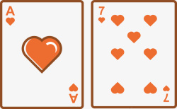 5源尺寸扑克牌卡通扁平魔术扑克牌片高清图片