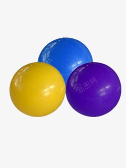 彩色瑜伽球素材