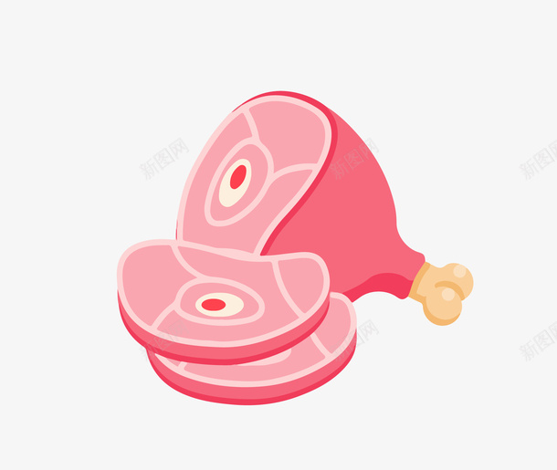 肉食矢量图ai免抠素材_88icon https://88icon.com ai格式 冷鲜 大腿 扁平设计 烤肉 生肉 肉 肉类 肉食 食物 矢量图