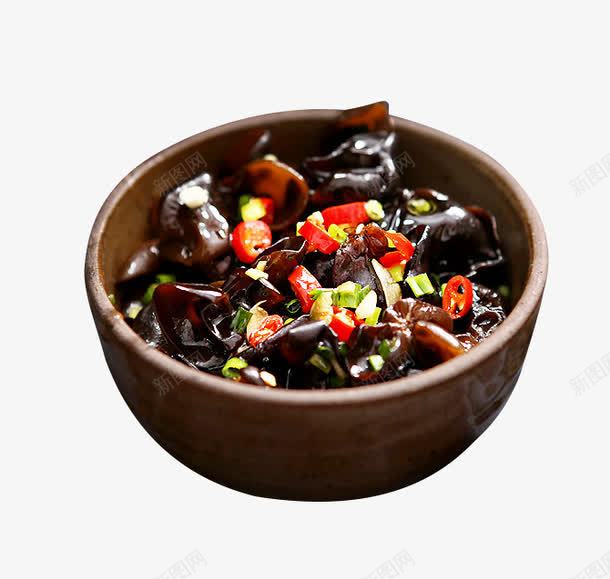 凉拌木耳png免抠素材_88icon https://88icon.com 产品实物 凉拌木耳 黑山椴木小碗耳 黑木耳