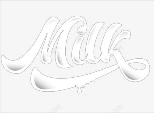 牛奶字体logo图标图标