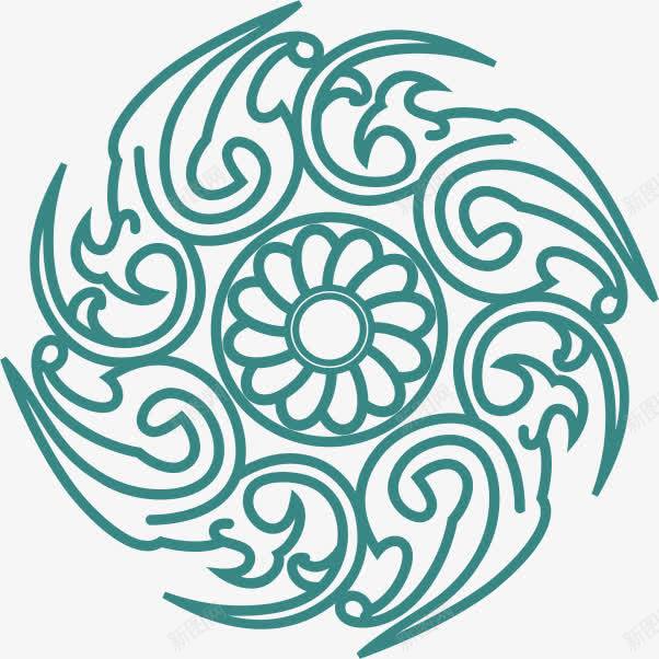 角花底纹花型对称平面图形png免抠素材_88icon https://88icon.com 对称图形 平面构成 底纹 花状图案 角花 重复