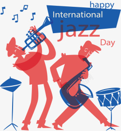 国际爵士音乐节海报矢量图素材