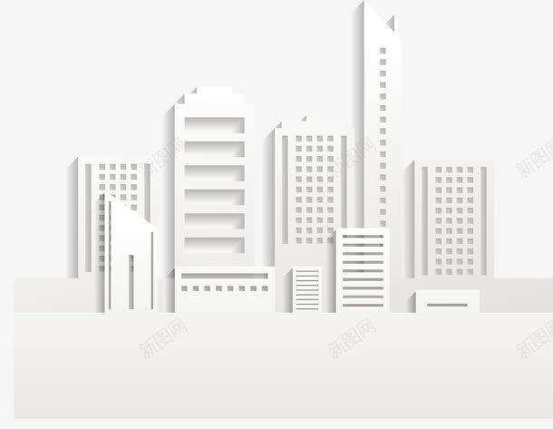 创意白色建筑群png免抠素材_88icon https://88icon.com 创意白色建筑群矢量 剪影 城市 建筑 白色