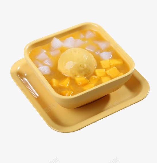 芒果甜品png免抠素材_88icon https://88icon.com 椰果 港式甜品 甜品 甜品图 芒果