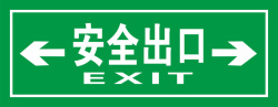 安全出口标牌绿色安全出口指示牌左右安全图标高清图片
