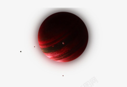 木星红色梦幻星空木星高清图片