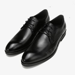 纯牛皮鞋黑色时尚皮鞋高清图片