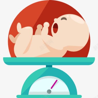 新生儿婴儿体重图标图标