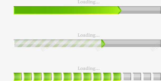 绿色进度条png免抠素材_88icon https://88icon.com 免费矢量下载 加载中 绿色进度条