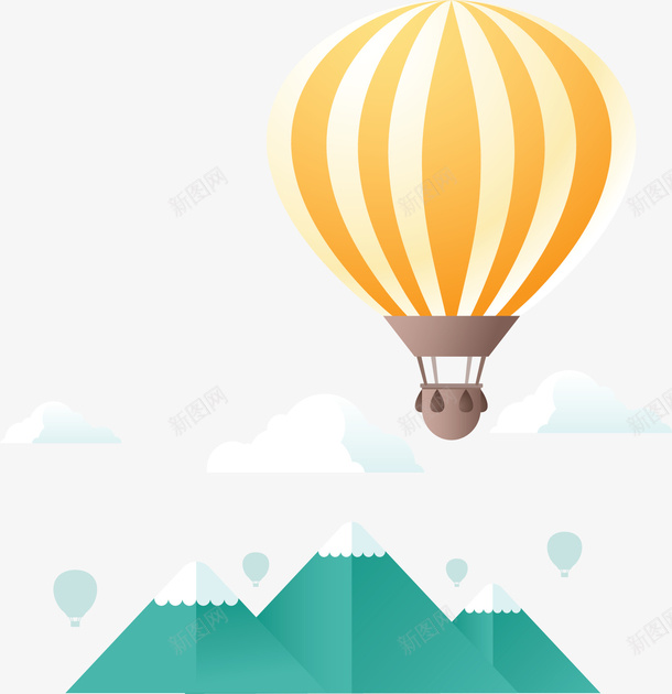 飞过山河的热气球png免抠素材_88icon https://88icon.com 彩色热气球 条纹热气球 热气球 矢量png 美丽热气球 飞过山河