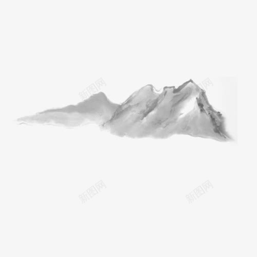 背景图案png免抠素材_88icon https://88icon.com 大山 水墨画 背景元素 背景图案 装饰图案 高山