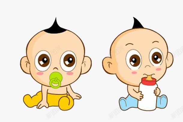 卡通插画两小婴儿在喝奶png免抠素材_88icon https://88icon.com 两小婴儿 俩小人 卡通插画 喝牛奶 小孩喝奶 小孩子 开心可爱的 有营养的