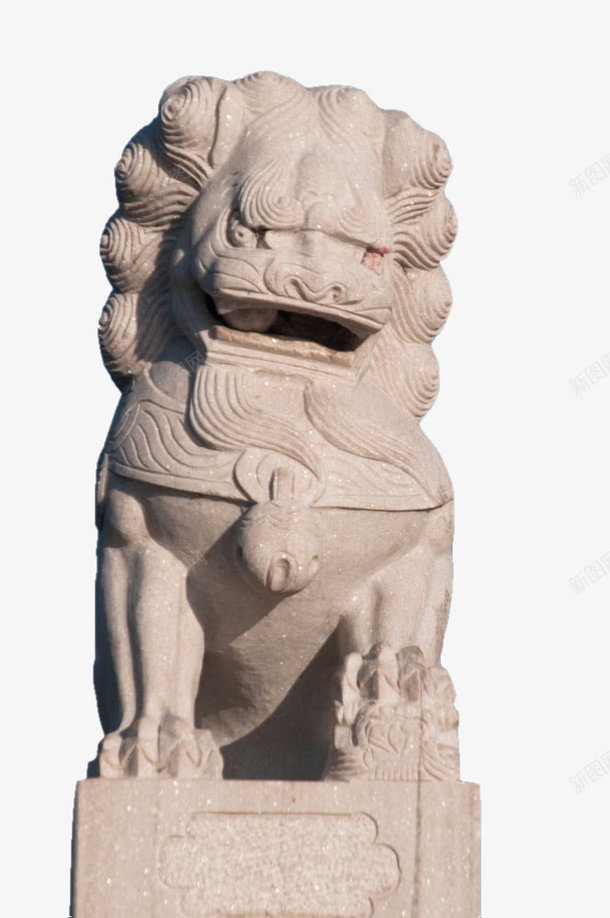 庄严装饰石狮子图png免抠素材_88icon https://88icon.com 民间艺术 现代雕塑 石狮子 石雕 雕刻 雕塑