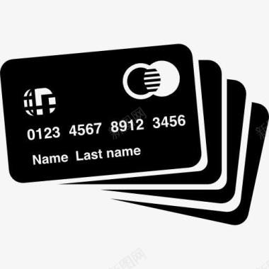 刷信用卡信用卡图标图标
