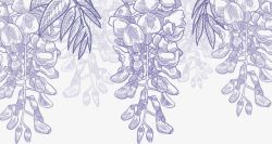 花紫罗兰矢量图手绘紫罗兰高清图片