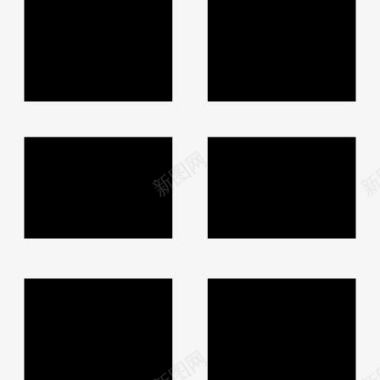 矩形六矩形结构界面符号图标图标