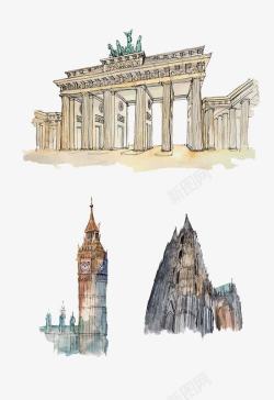 科隆大教堂世界名胜古迹高清图片