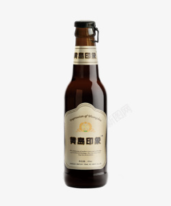 黄岛印象啤酒瓶装496ML素材