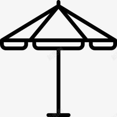 贵族遮阳伞太阳伞图标图标
