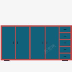 大型储物柜素材