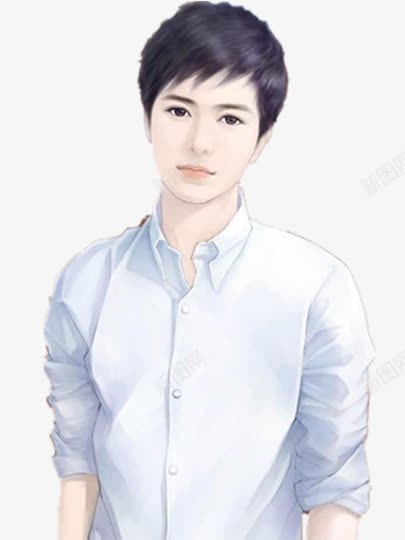 男神png免抠素材_88icon https://88icon.com 中国帅哥 卡通 帅哥 手绘 男神