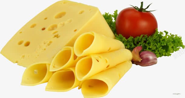 美味实物奶酪png免抠素材_88icon https://88icon.com 可食用 奶酪块和奶酪片 富含营养 牛奶发酵制品 脂肪含量高 餐饮行业