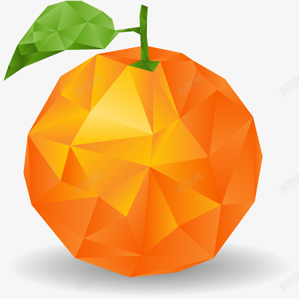 多边形桔子元素矢量图ai免抠素材_88icon https://88icon.com 多边形 抽象 桔子 橘子 橙子 矢量抽象水果 矢量图
