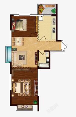 CAD房屋建设公寓户型高清图片