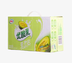 哈密瓜味饮品哈密瓜味早餐牛奶高清图片