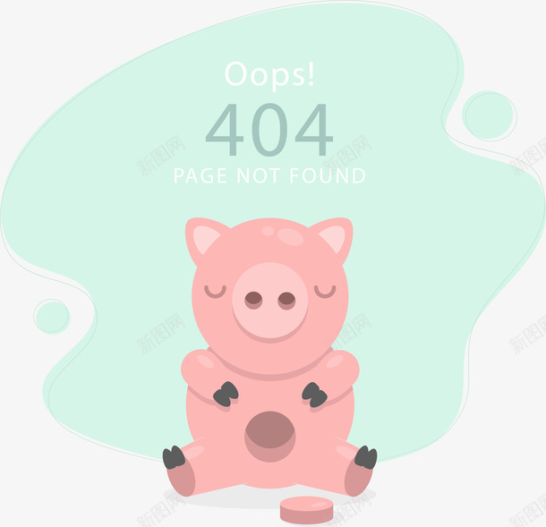 创意404错误插画UI矢量图ai免抠素材_88icon https://88icon.com 404错误 404页面 报错插画 程序出错图案 网站报错 网站错误 矢量图