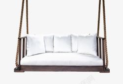 白色舒适吊床家具素材