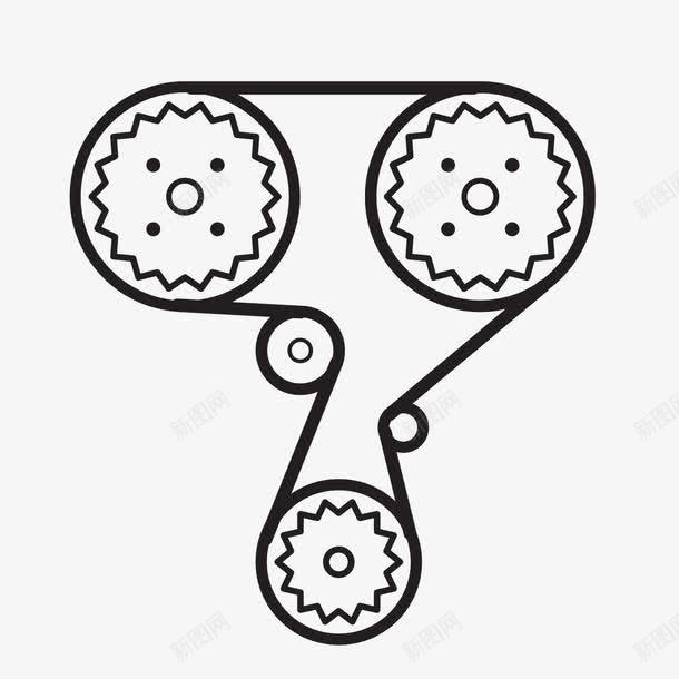 手绘线描汽车配件零件设备png免抠素材_88icon https://88icon.com 手绘 汽车 线描 设备 配件 零件