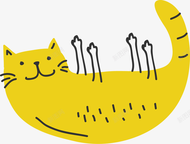 跌落的猫咪矢量图eps免抠素材_88icon https://88icon.com 卡通猫咪 小猫 手绘猫咪 猫咪 猫咪简笔 猫咪简笔画 跌落 矢量图