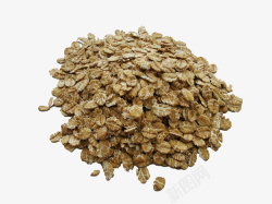 麦子堆小麦片褐色麦片麦片堆高清图片