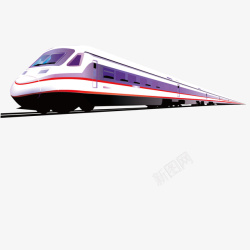 火车行驶的火车飞速矢量图素材