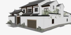 复式房屋模型图中式房子装修效果图高清图片