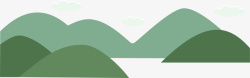 白云免抠青山绿水矢量图高清图片