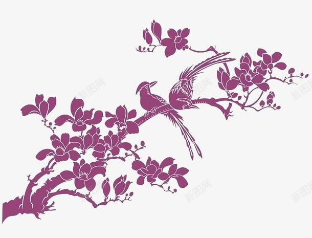 中国风木棉花png免抠素材_88icon https://88icon.com 剪纸花朵 富贵的 手绘的 木棉花 木棉花手绘 木棉花树 漂亮的 紫色的 装饰花朵