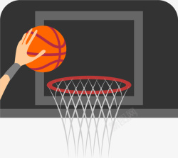 竞技框打篮球灌篮篮球框高清图片