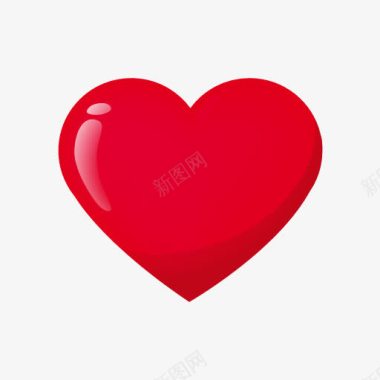 金属色红心红心质感图标图标
