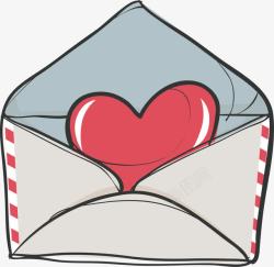 打开的信封素材